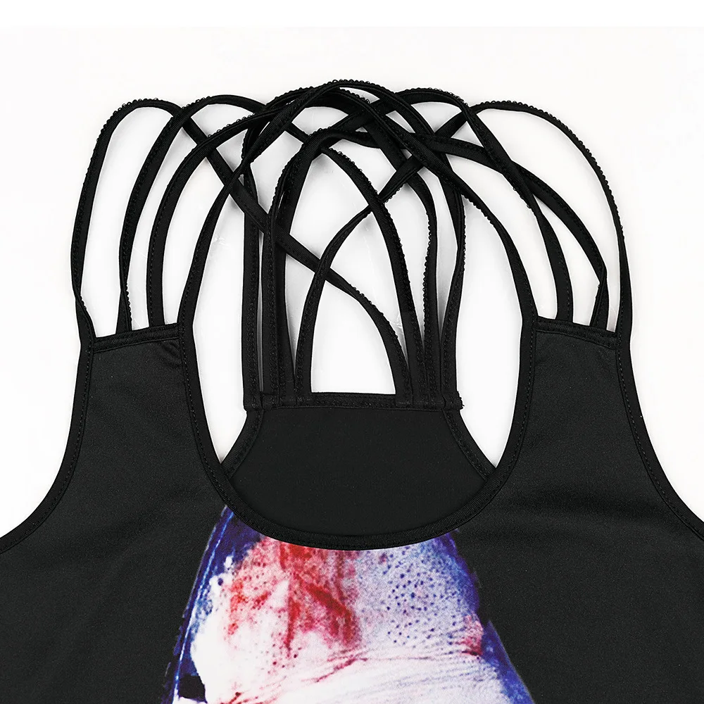 New Direct Deal Explosive Money Halloween Night Street Terror 3D Digital Printing Skull Sleeveless