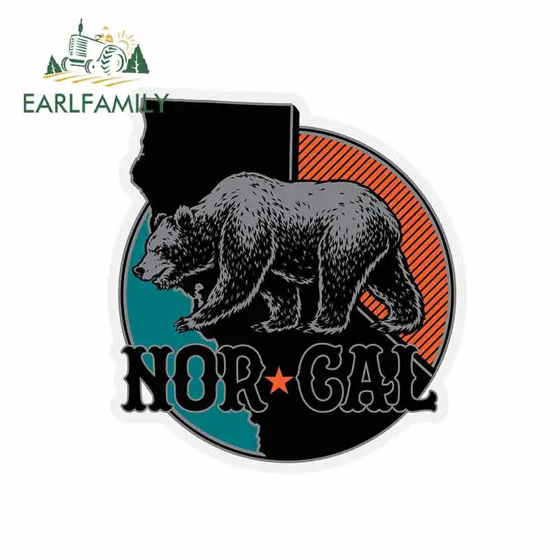 

EARLFAMILY 13cm x 12cm for NOR CAL North Region Logo Car Stickers Vinyl JDM Bumper Trunk Truck Graphics Bumper Windows Anime