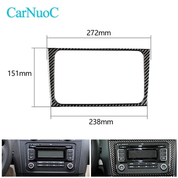 

Car-styling Center Console CD Panel Decor Cover Carbon Fiber Decals For VW Golf6 GTI R MK6 2008-2012 Car Accessories