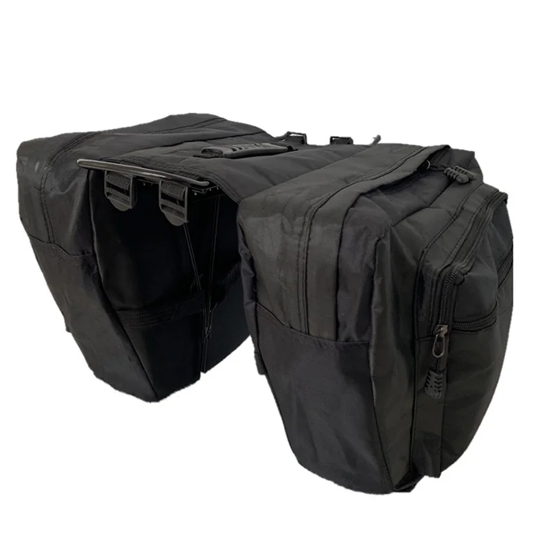 Мужская велосипедная сумка для горной дороги, сумка-седло, камуфляжная велосипедная сумка для езды на заднее сиденье, Аксессуары для велосипеда, багажник, сумка для спорта на открытом воздухе XA101D - Цвет: Black