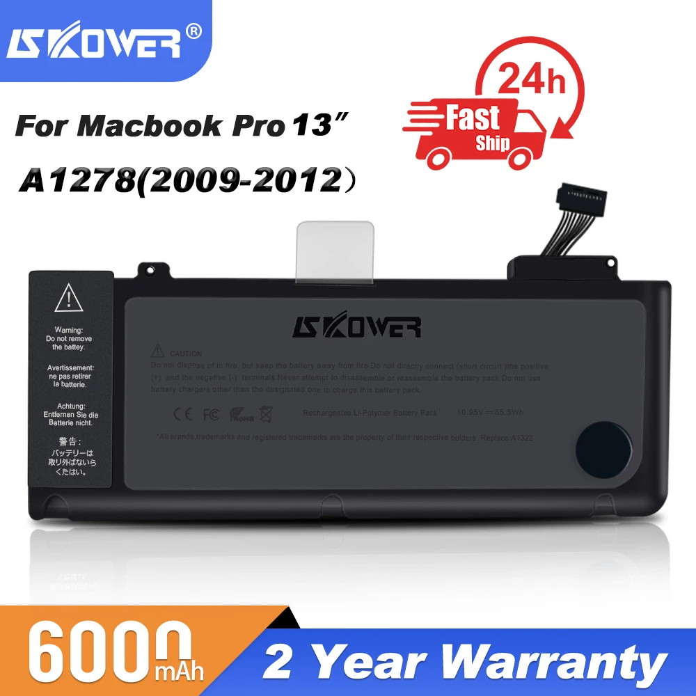Аккумулятор SKOWER для ноутбука Apple Macbook Pro 13 15 дюймов A1278 A1286 A1398 A1502 ноутбук A1322 A1321 A1494