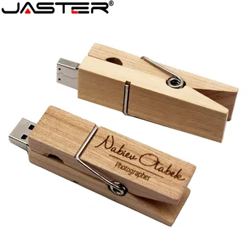 

JASTER creative Maple clip model usb2.0 64GB Flash Drive 4GB 8GB 16GB 32GB Pendrive USB 2.0 Usb stick