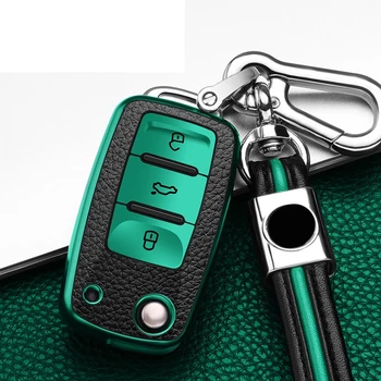 

TPU Car Key Case Cover for Volkswagen VW Golf 4 5 6 Bora Jetta POLO Passat B5 B6 Skoda Superb Octavia Fabia SEAT Ibiza Leon