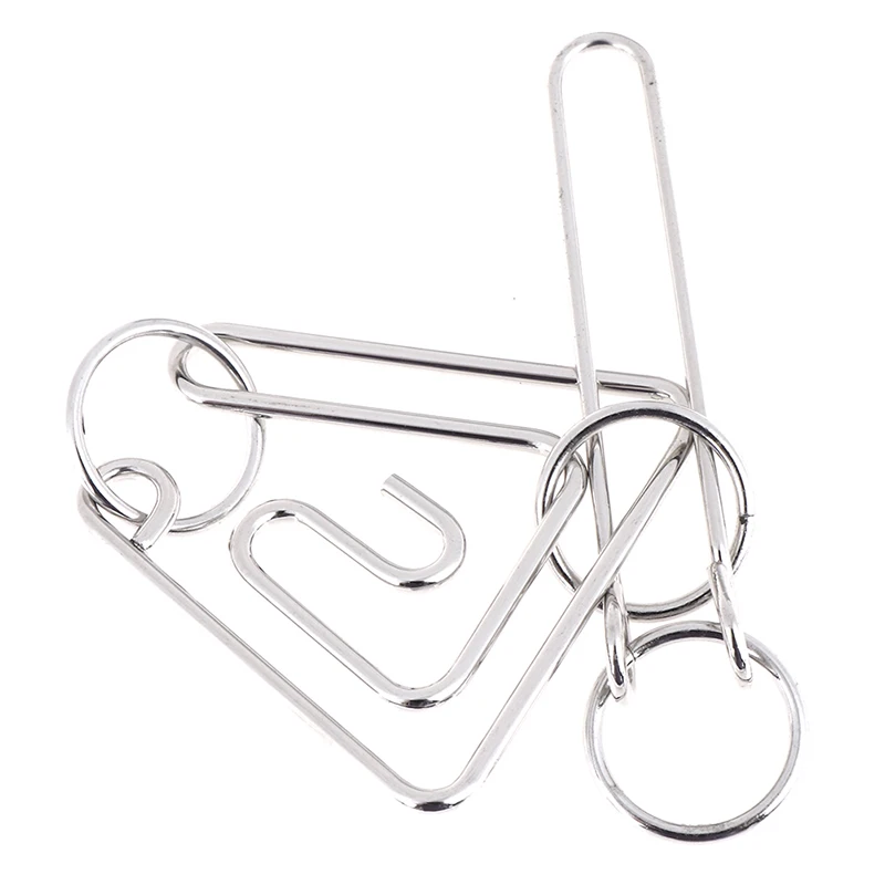 NEW Challenging Metal Wire Puzzle Brain Teaser Game Triangle Ring for Adults Kids Classical Educational Toys Metal Ring Toys