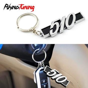 

1pc 112mm Car Key Ring keychain pendant Metal Fit For Nissan 1967-1973 Datsun 510 Auto Styling Accessories