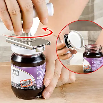 

Can Opener Jar Bottle Adjustable Manual Stainless Steel Lids Off Labor-Saving 360° Rotation Kitchen Tools