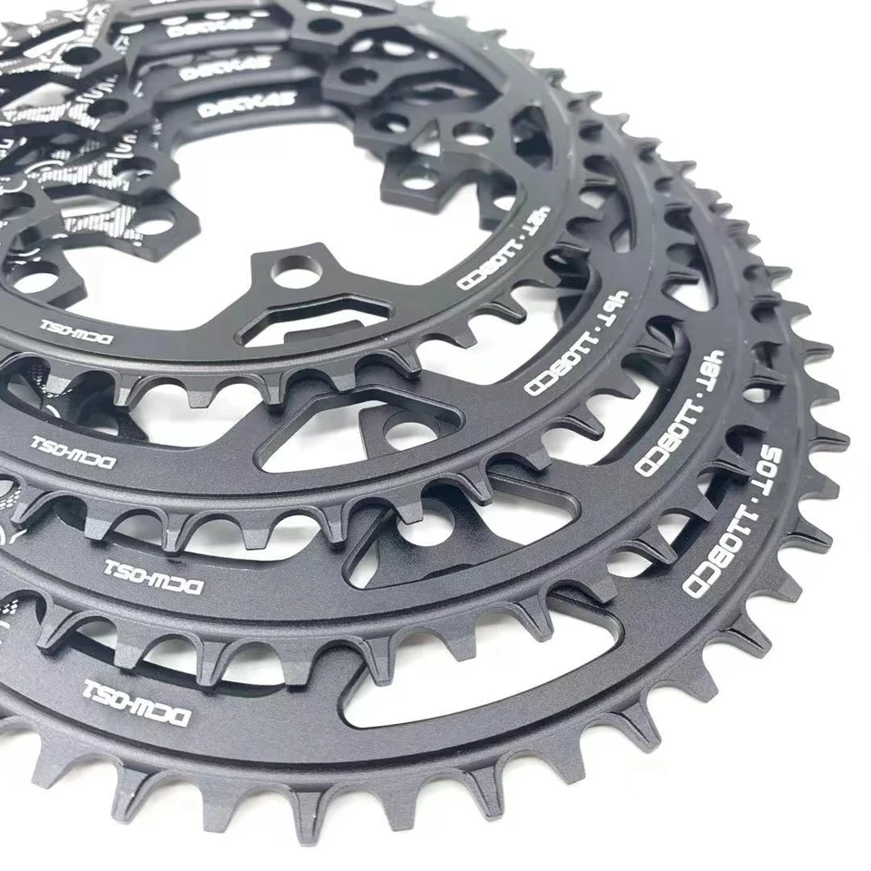 Deckas-Shimano srロードバイク用の狭いワイドチェーンリング