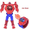 Light Digital Children Watches Boys Cartoon Robot Transformation Wristwatch Toy Mecha Robot Electronic Clock 3