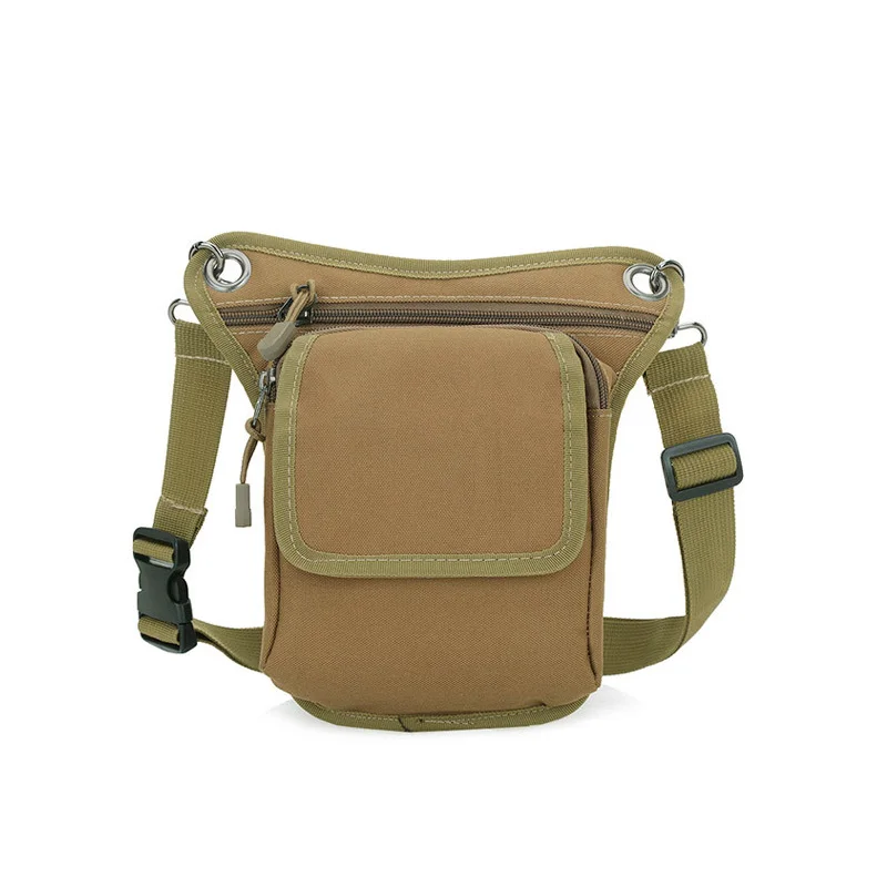 A leg bag Мужская поясная сумка, водонепроницаемая нейлоновая сумка для ног, многофункциональная тактическая поясная сумка, поясная сумка для езды на мотоцикле, поясная сумка - Цвет: A leg bag