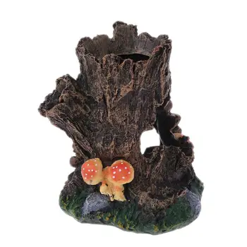 

Reptile Vivarium Hiding Case Snake Gecko Dragon Half Log Hide Rock Tree Hole 85WC