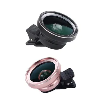 

Mobile Phone Lens 0.6X Wide Angle+15 Times Macro Set Universal SLR Mobile Phone External Lens Glass For Huawei Xiaomi Apple