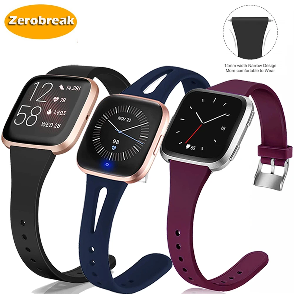 

Сменный ремешок для Fitbit Versa 2 Силиконовый Браслет для Fitbit Versa тонкий узкий ремешок для часов Fitbit Versa 2
