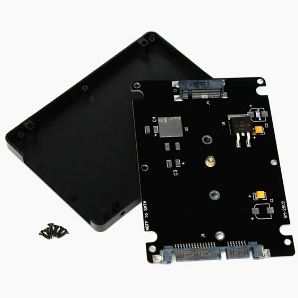 Адаптер M.2 NGFF (SATA) SSD на 3 5-дюймовый SATA адаптер карман толщиной 8 мм IO рабочий