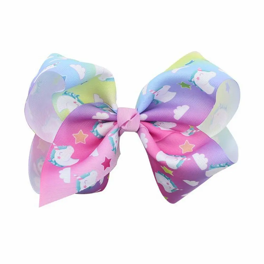 1Pcs 8" Fabric Bows Hair bow Hair Clips Bow Clips Fabric bow Hair Grips Girls Women Hair Accessories Headwear China folk-custom - Цвет: 24