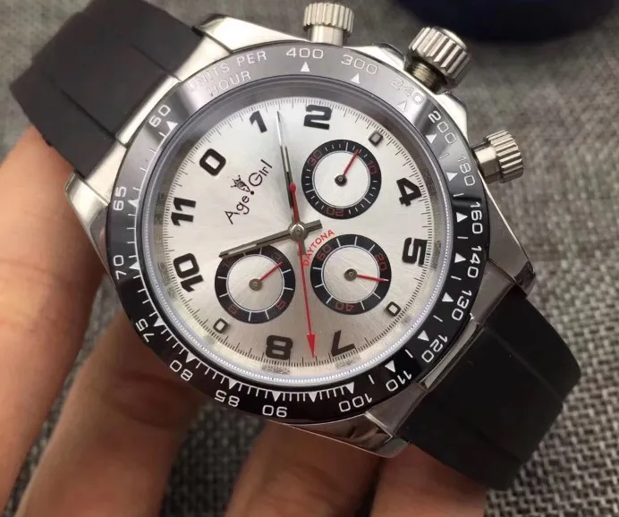 

Luxury Brand New 40mm Black Rubber Ceramic Bezel Men Watch Sapphire Glass Automatic Mechanical Gents Watches AAA Limited Edition