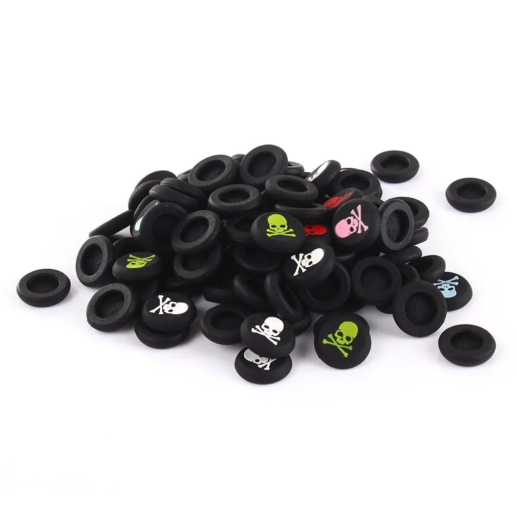 

New 100 x Silicone skull head Analog Controller Thumb Stick Grips Cap Cover For Play Station 3 for PS4 for Xbox 360 for Xbox