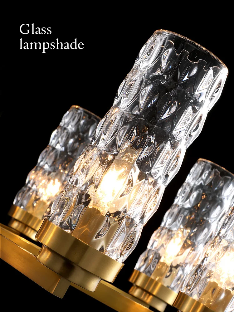 Modern Glass Gold Chandelier Lighting Nordic Chandeliers Light Fixture LED Lamp Indoor Lights 110v,220v For Living Room Bedroom
