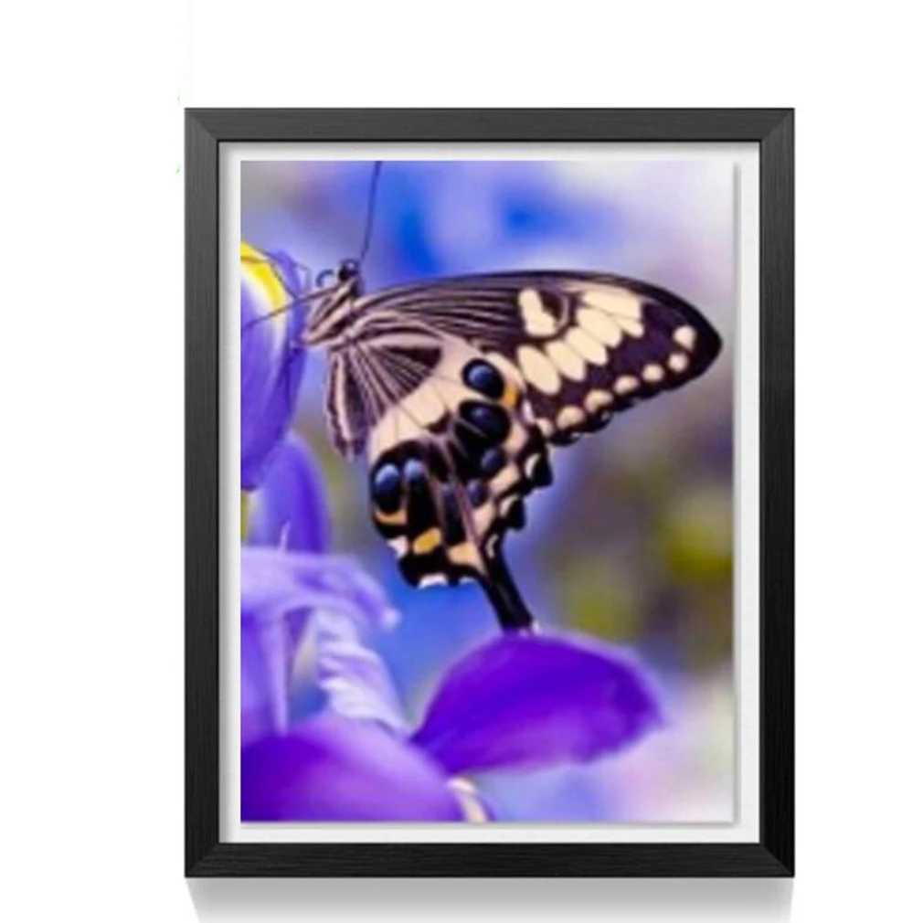 Ручной работы DIY цветочные картины дома гостиной украшения красочные бабочки точка дрель алмазная живопись - Цвет: butterfly