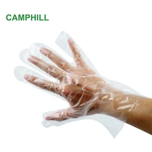 Подлинные оптовые одноразовые пластиковые перчатки PE пленка прозрачный блеск новые Нескользящие перчатки