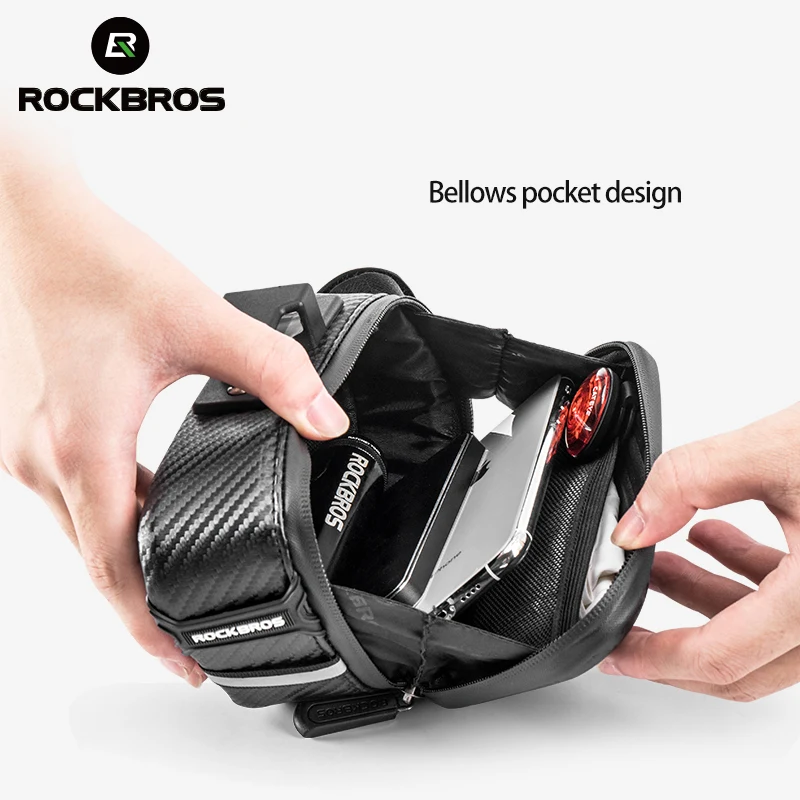 ROCKBROS прочная велосипедная сумка 1 5 л водонепроницаемая Светоотражающая MTB