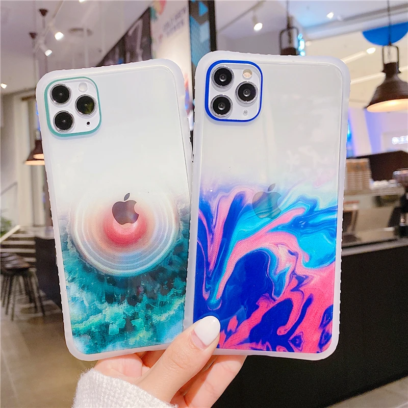 100Pcs/Lot Shockproof TPU Painting Case For iPhone