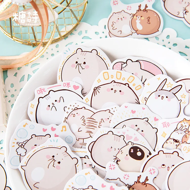 20set /1lot Kawaii Stationery Stickers Diary Little fat mouse Decorative Mobile Stickers Scrapbooking DIY Craft Stickers