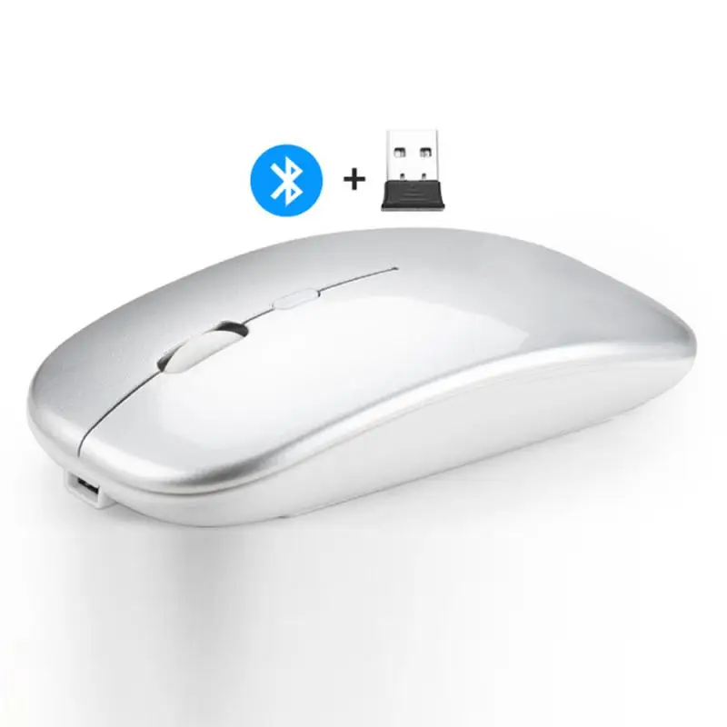 

A1 Dual module 2.4G Wireless Bluetooth mouse Silent Dual Mode Rechargeable Mouse For PC computer Laptop mice gaming Mouse gamer