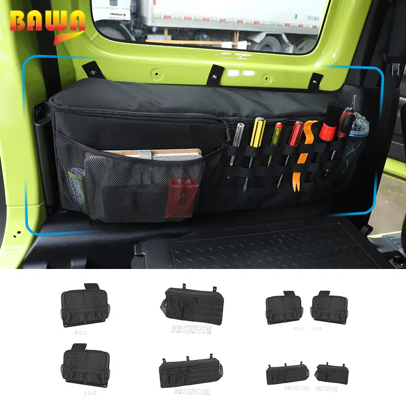 Keep Your Car Clean And Tidy XYWD Co-Pilot Handle Car Hanging Storage Bag Neat Pocket Organizer Holder for Suzuki Jimny 2019 2020 Jb43 Jb64 Jb74 Car Interior Accessory 