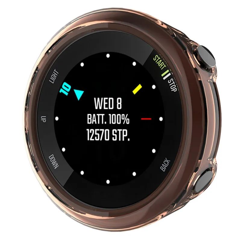 Ударопрочный прозрачный ТПУ чехол 42 мм совместимый для Garmin Forerunner 45S PC защитный чехол 5 цветов
