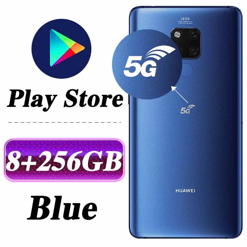 Мобильный телефон huawei mate 20X5G Balong 5000 mate 20X5G версия 7,2 ''8 GB 256GB Kirin 980 Octa Core 40W SuperCharge - Цвет: 5GVersion 8G256G blu