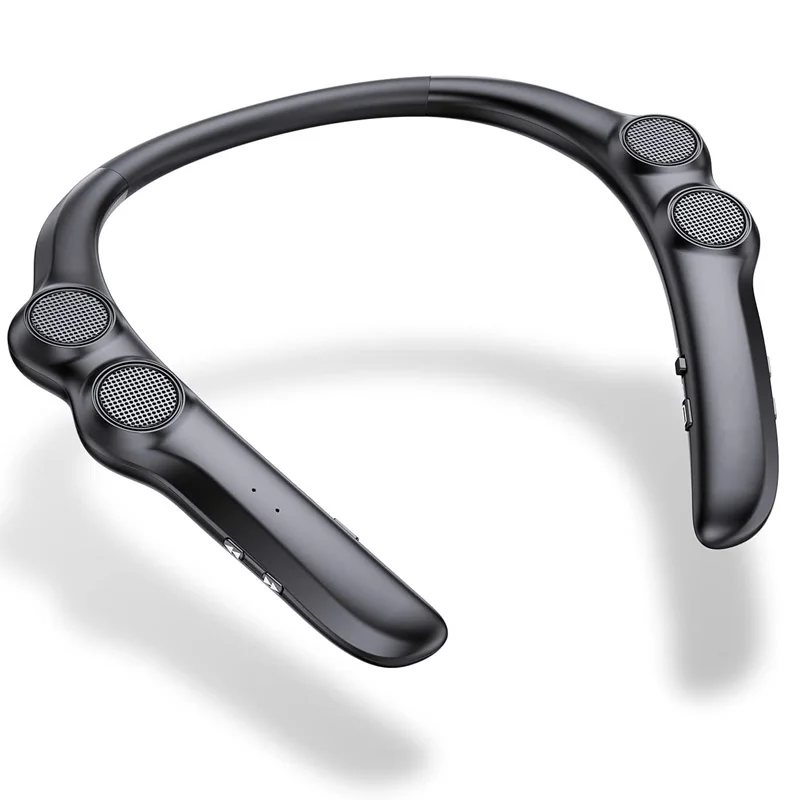 

Портативная Bluetooth-колонка с шейным ободом, Беспроводная Bluetooth-колонка с шумоподавлением