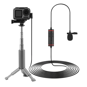 

Audio Video Record Lapel 3.5mm Microphone for Cell Phone Android iOS Vlog Mic Microphone for DJI OSMO ACTION Osmo Action DSLR