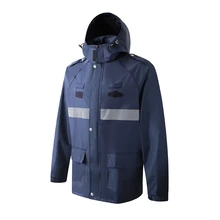 Открытый Дорожный дождевик Предупреждение плащ комплект с капюшоном с длинным рукавом куртка брюки набор горячий