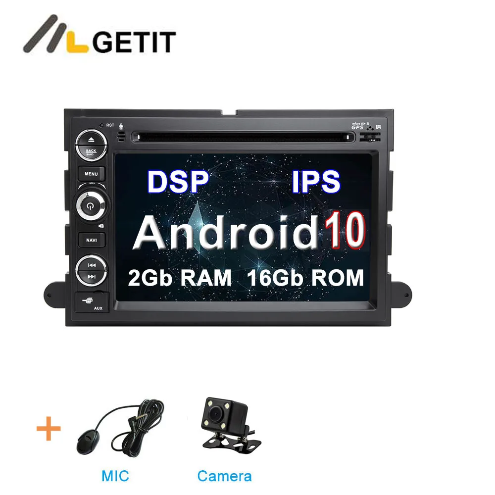 Ips DSP Android 10 dvd-плеер автомобиля для Ford 500/F150/Explorer/Edge/Expedition/Mustang/fusion/Фристайл Радио Стерео gps - Цвет: 2G CAMERA-DSP