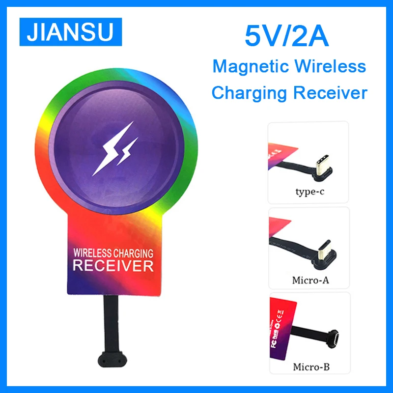 For 2021 Qi Wireless Charger Receiver 15W Fast Charging For Wireless Charging Pad Coil For Magsafe iPhone Huawei Xiaomi Samsung