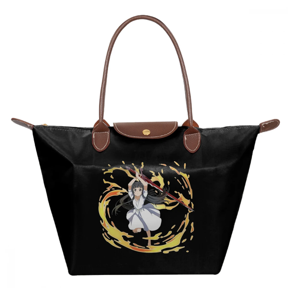 Sword Art Online Books Handbag Yui Sword And Flames Top-handle Bags Trend Large Capacity Women Tote Bag Teenage hobo Handbags