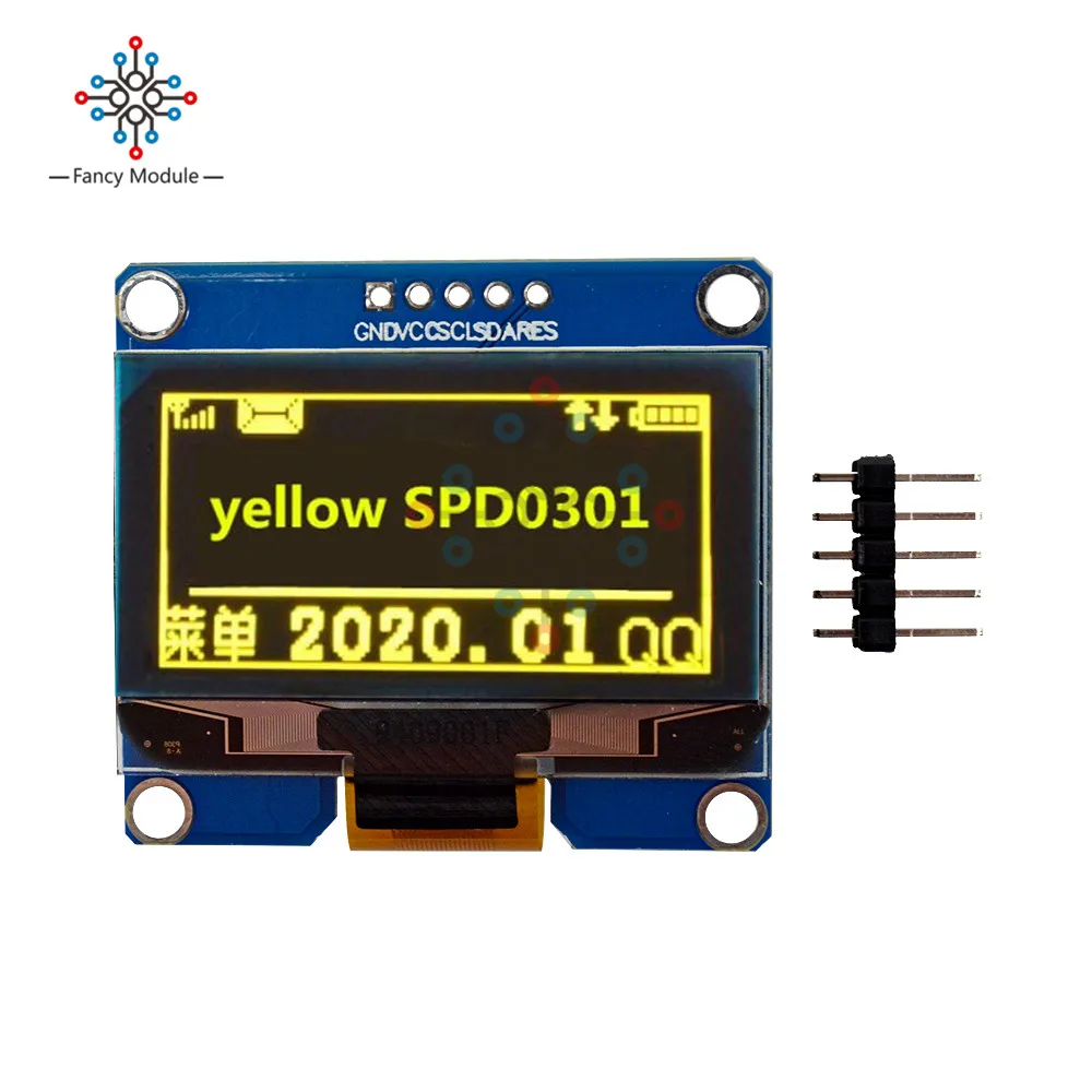 diymore 1.54" 5PIN LED Display Module SPD0301 for SPI IIC I2C Interface 12864 OLED Screen for Arduino AVR STM32