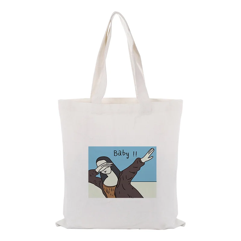 Сумка-тоут personlity текст DIY сумка печать индивидуальный логотип для печати холст ежедневного использования Складная многоразовая сумка для покупок