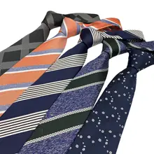 Gravata masculina negócio casual profissional casamento terno listrado gravata