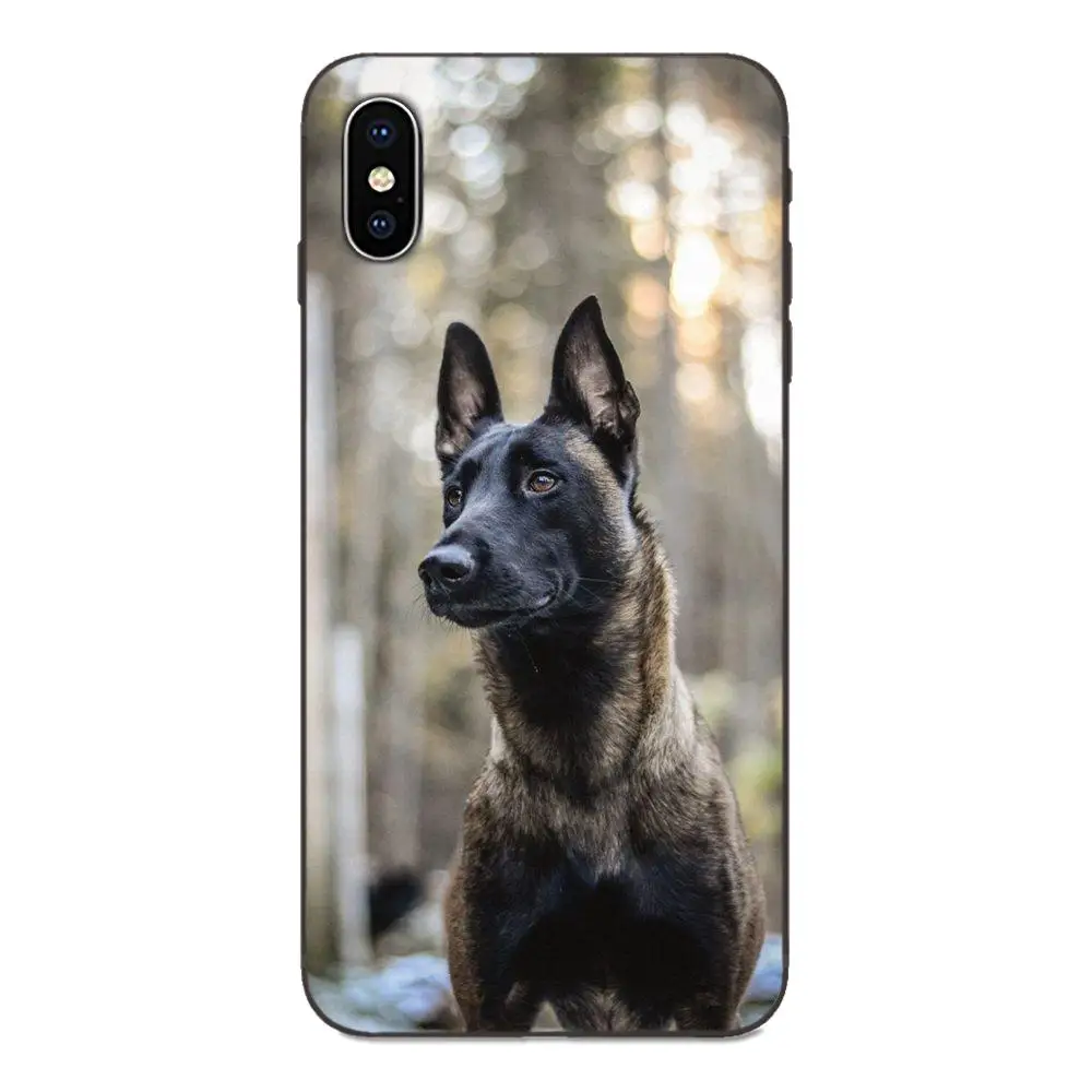 Мягкие чехлы Capa Belgian Tervuren Malinois Dog Art для Apple IPhone X XS Max XR 4 4s 5 5S SE 6 6S 7 8 Plus