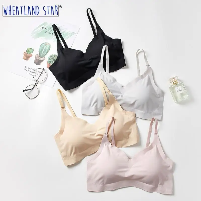 Бюстгальтер женский бесшовный Бралетт без косточек с тремя крючками пикантное