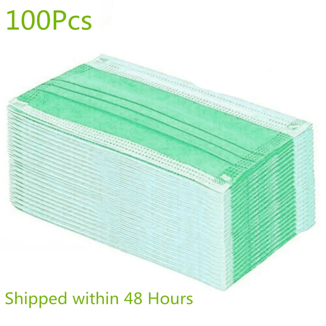 

100Pcs 3-layer Surgical Mask Mouth Filter Anti Virus Disposable Mask Medical Salon Earloop Face Mouth Masks Medical Masks