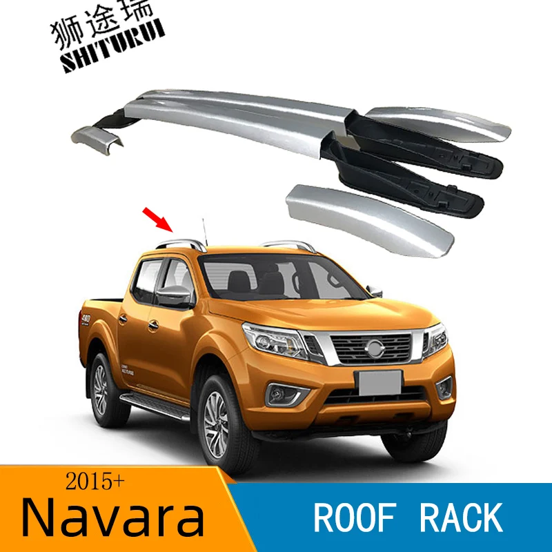 Серебряные рейки на крышу для Nissan Navara NP300 Frontier 2015 2016 2017 2018 2019 двойная