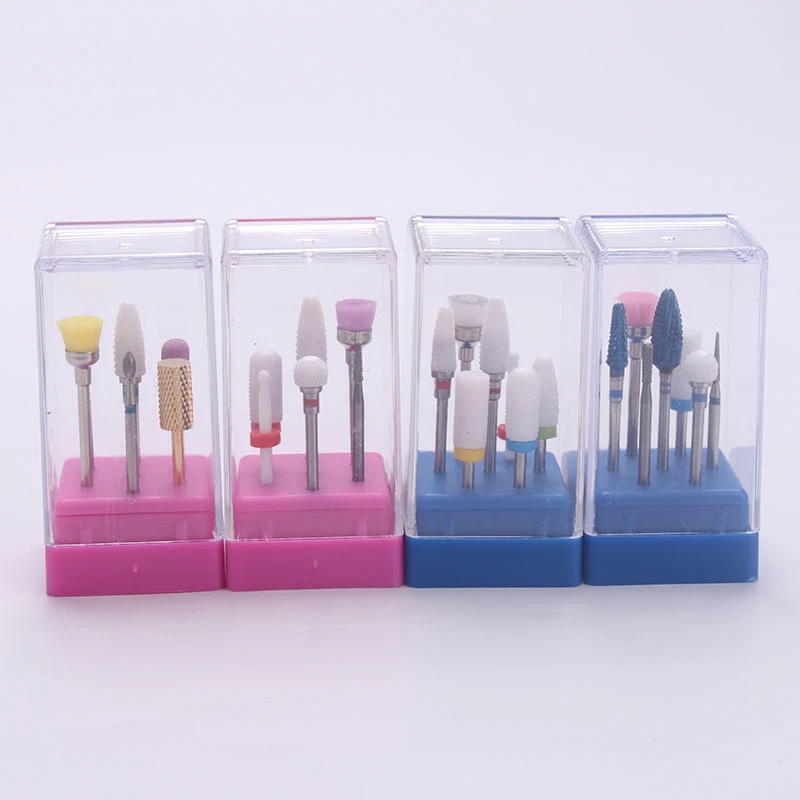 Nail Ceramics Tungsten Steel Alloy Grinding Head Set Electric Grinding Machine Tool Unloading Exfoliating 7 Set Grinding Head