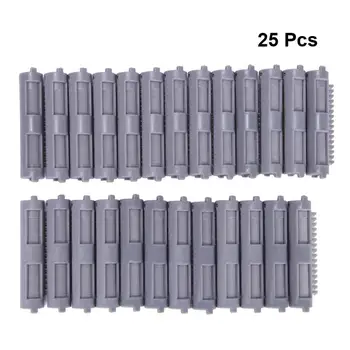 

1 Box of 25pcs Fluffy Hair Rollers Hair Root Perm Bars Curlers Hair Curling Clips for Salon