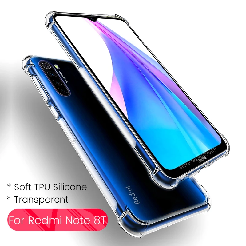 Защитный чехол с воздушной подушкой для redmi note 8 t защитный xiaomi прозрачный