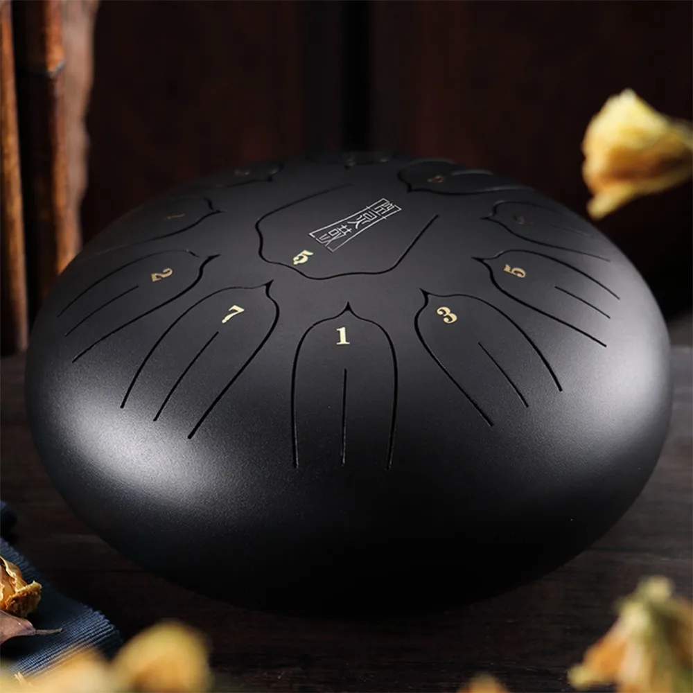 10 дюймов стальной язык барабана Handpan ручные барабаны Major 11 Notes Tankdrum с сумкой