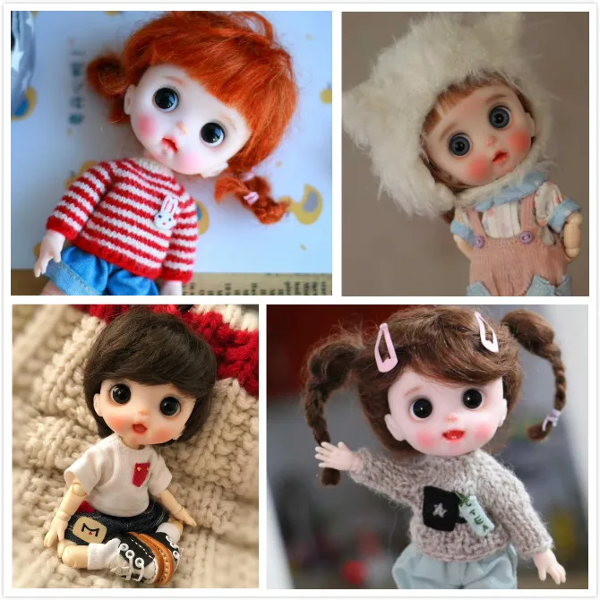 OB11 кукла Кастомизация кукла 1/8 BJD куклы OB DIY полимерная глина 20191217