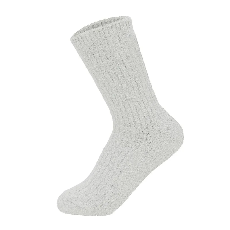 Зимние шерстяные уплотненные Теплые Носки Женские однотонные термоноски ультра толстые женские Meias носки женские теплые пижамные носки Пол - Цвет: Light Grey
