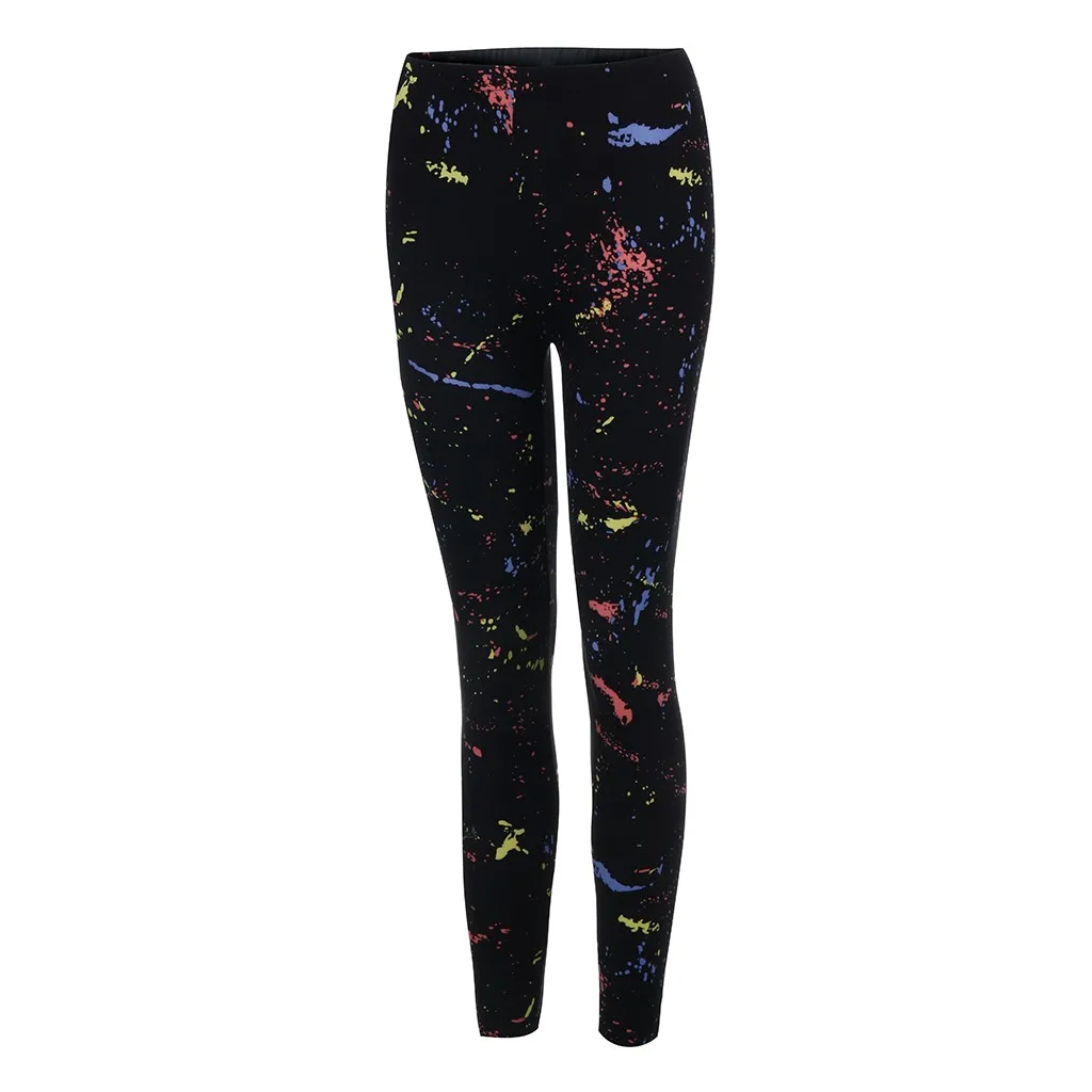 Women leggings Multicolor Shining printed Sexy Yoga Legggings Stretch Fabric ports pants for women Push Up Yoga Pants Plus Size - Цвет: A